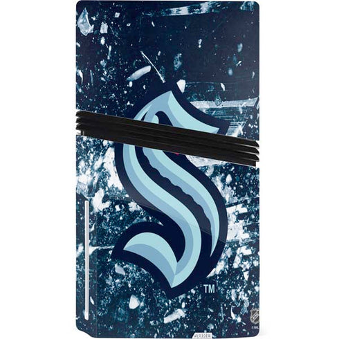 NHL Seattle Kraken Frozen PS5 Pro Disk Bundle Skin