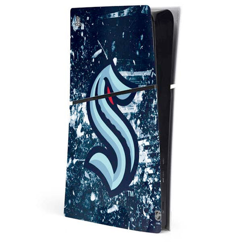 NHL Seattle Kraken Frozen PS5 Slim Digital Edition Console Skin