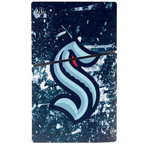 NHL Seattle Kraken Frozen PS5 Slim Digital Edition Console Skin