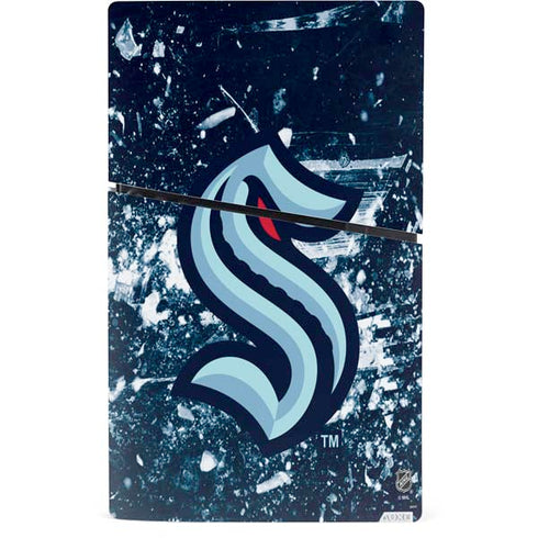 NHL Seattle Kraken Frozen PS5 Slim Digital Edition Console Skin