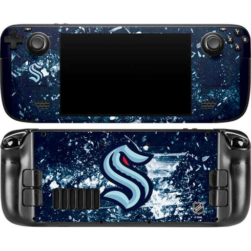 NHL Seattle Kraken Frozen Steam Deck Handheld Gaming Computer OLED Skin
