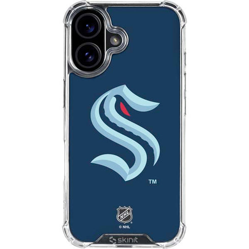 NHL Seattle Kraken iPhone 16 Plus Clear Case
