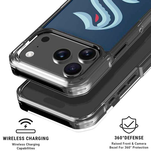 NHL Seattle Kraken iPhone 18 Pro Clear Case