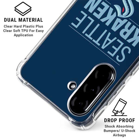NHL Seattle Kraken Lineup Galaxy A36 5G Clear Case