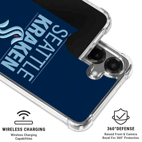 NHL Seattle Kraken Lineup Galaxy S26 Clear Case