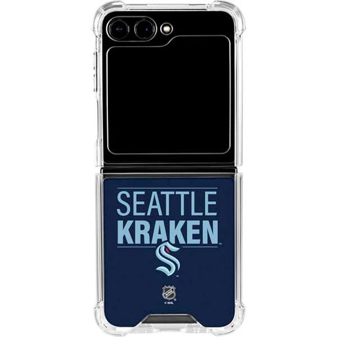 NHL Seattle Kraken Lineup Galaxy Z Flip6 Clear Case