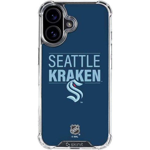 NHL Seattle Kraken Lineup iPhone 16 Plus Clear Case