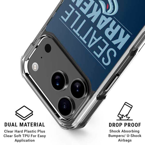 NHL Seattle Kraken Lineup iPhone 18 Pro Clear Case