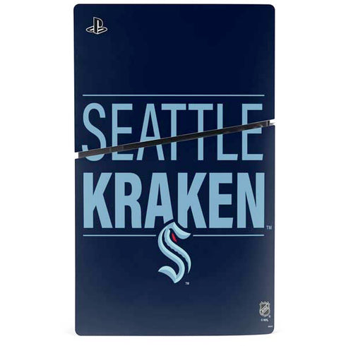 NHL Seattle Kraken Lineup PS5 Slim Digital Edition Console Skin