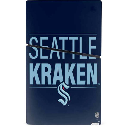 NHL Seattle Kraken Lineup PS5 Slim Digital Edition Console Skin