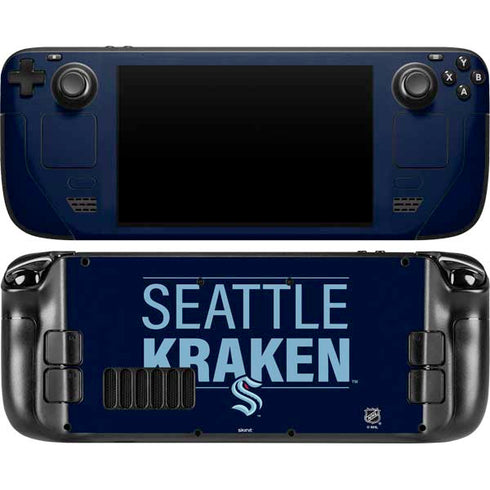 NHL Seattle Kraken Lineup Steam Deck Handheld Gaming Computer OLED Skin