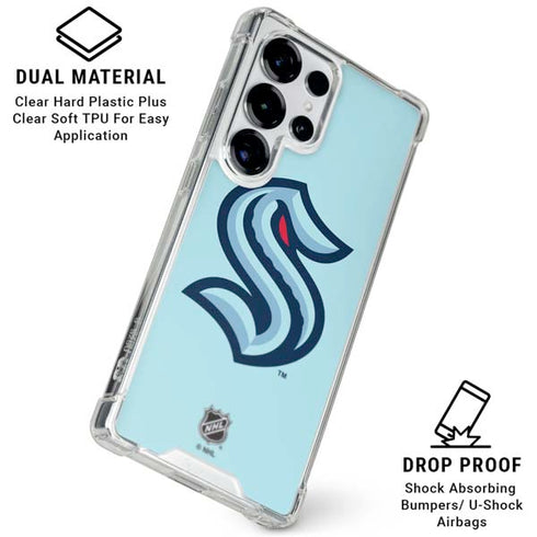 NHL Seattle Kraken Logo Galaxy S25 Ultra Clear Case