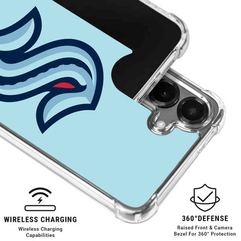 NHL Seattle Kraken Logo Galaxy S26 Plus Clear Case