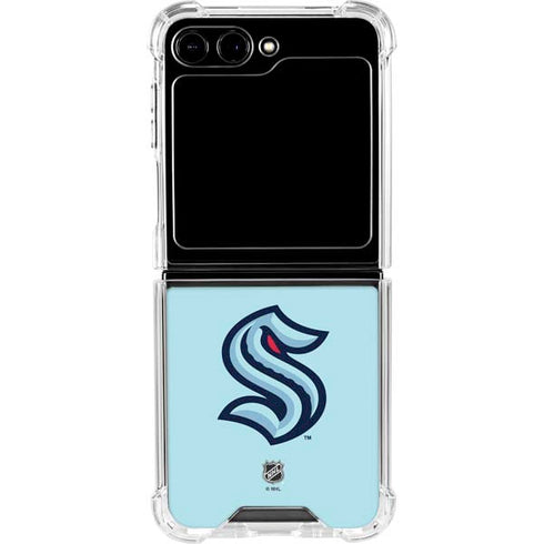 NHL Seattle Kraken Logo Galaxy Z Flip6 Clear Case