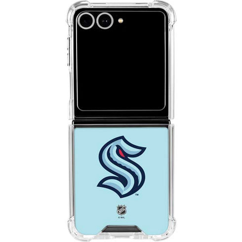NHL Seattle Kraken Logo Galaxy Z Flip7 Clear Case