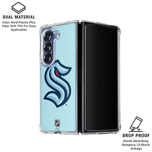 NHL Seattle Kraken Logo Galaxy Z Fold6 Clear Case