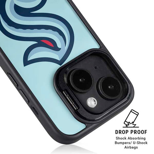 NHL Seattle Kraken Logo iPhone 15 Kickstand Case
