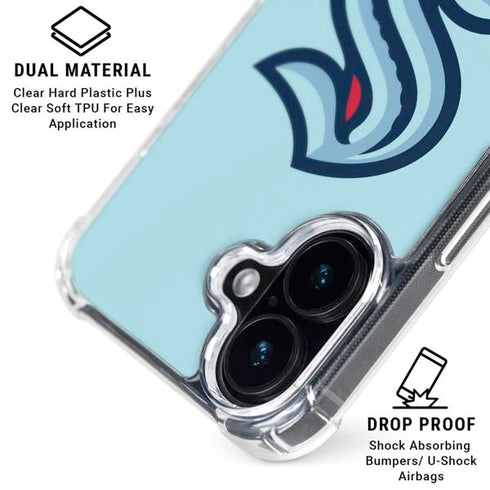 NHL Seattle Kraken Logo iPhone 16 Clear Case