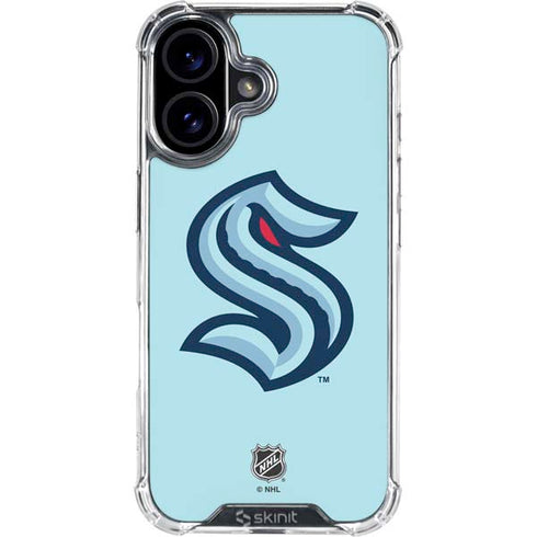 NHL Seattle Kraken Logo iPhone 16 Plus Clear Case