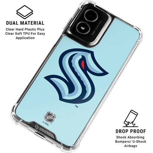 NHL Seattle Kraken Logo Moto G Power 5G (2024) Clear Case