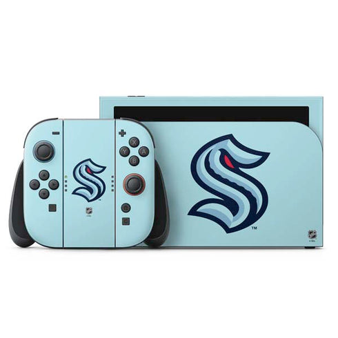 NHL Seattle Kraken Logo Nintendo Switch 2 (2025) with Joy-Con Skin