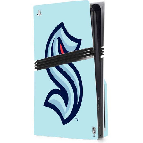 NHL Seattle Kraken Logo PS5 Pro Disk Console Skin