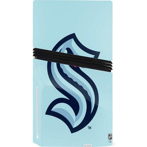 NHL Seattle Kraken Logo PS5 Pro Disk Console Skin