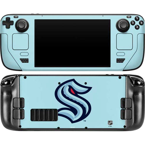 NHL Seattle Kraken Logo Steam Deck Handheld Gaming Computer OLED Skin