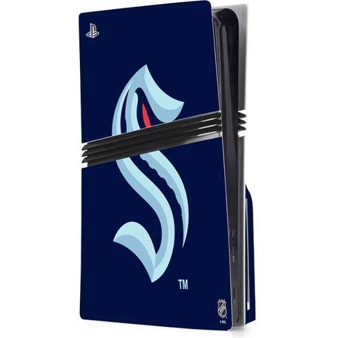 NHL Seattle Kraken PS5 Pro Disk Console Skin