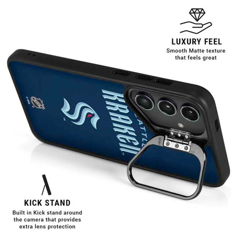 NHL Seattle Kraken Script Galaxy S25 Kickstand Case