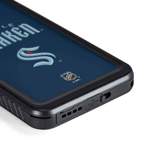 NHL Seattle Kraken Script Galaxy S24 Plus Waterproof Case