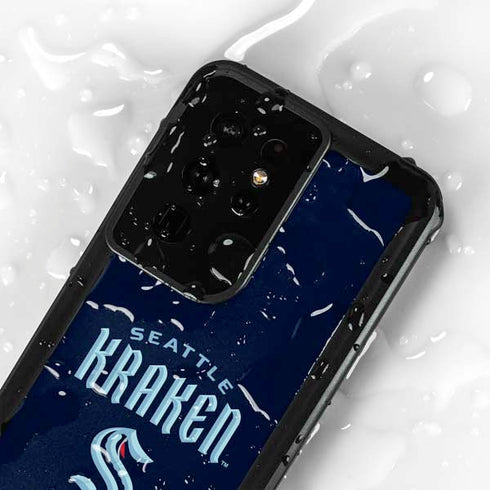 NHL Seattle Kraken Script Galaxy S24 Ultra Waterproof Case