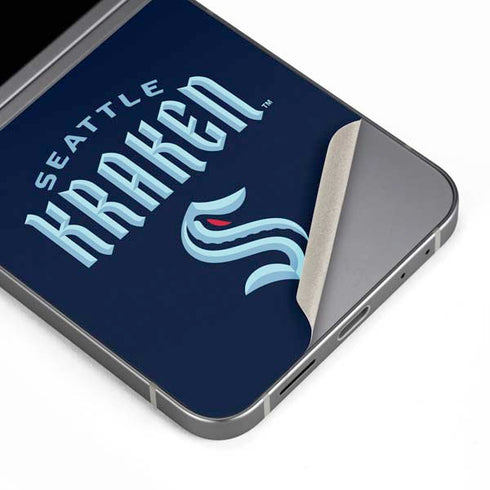 NHL Seattle Kraken Script Galaxy Z Flip6 Skin