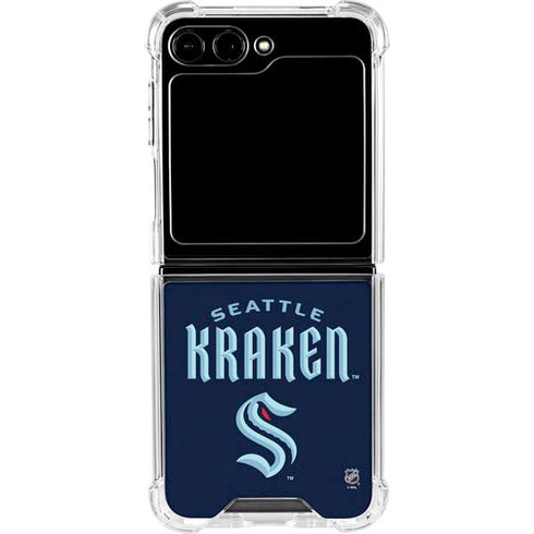 NHL Seattle Kraken Script Galaxy Z Flip6 Clear Case