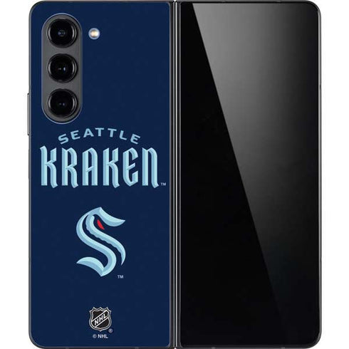 NHL Seattle Kraken Script Galaxy Z Fold5 5G Skin