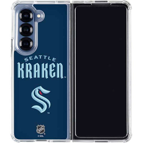 NHL Seattle Kraken Script Galaxy Z Fold6 Clear Case