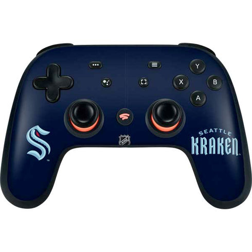 NHL Seattle Kraken Script Google Stadia Controller Skin