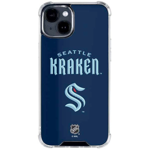 NHL Seattle Kraken Script iPhone 15 Clear Case