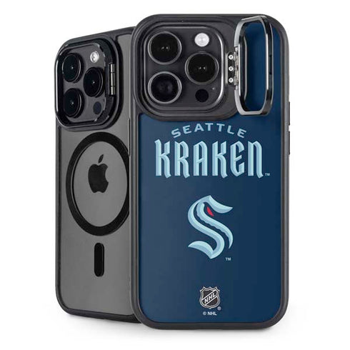 NHL Seattle Kraken Script iPhone 15 Pro Max Kickstand Case