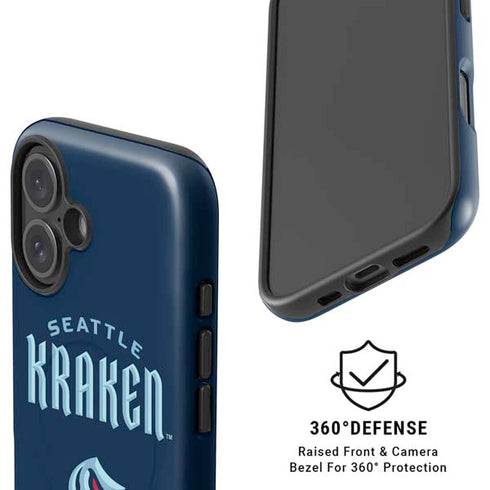 NHL Seattle Kraken Script iPhone 16 Magsafe Impact Case