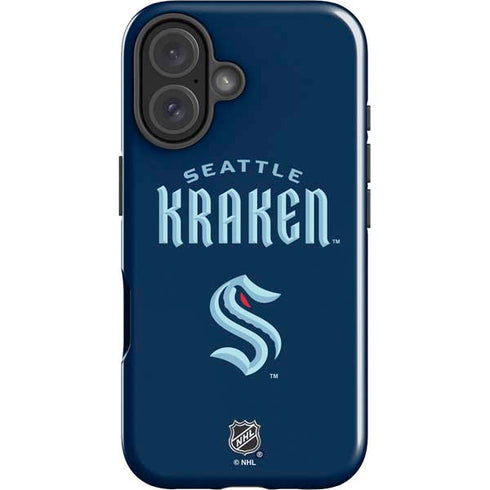 NHL Seattle Kraken Script iPhone 16 Plus Impact Case