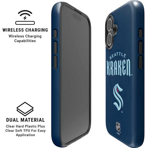NHL Seattle Kraken Script iPhone 16 Plus Magsafe Impact Case