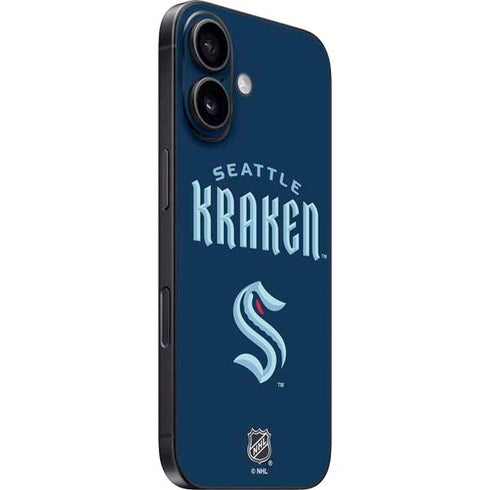 NHL Seattle Kraken Script iPhone 16 Plus Skin