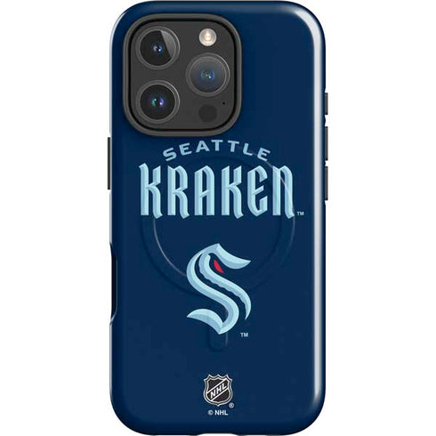 NHL Seattle Kraken Script iPhone 16 Pro Magsafe Impact Case