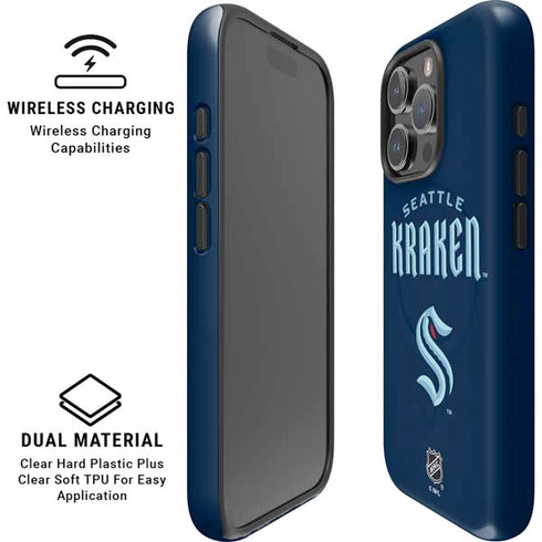 NHL Seattle Kraken Script iPhone 16 Pro Magsafe Impact Case