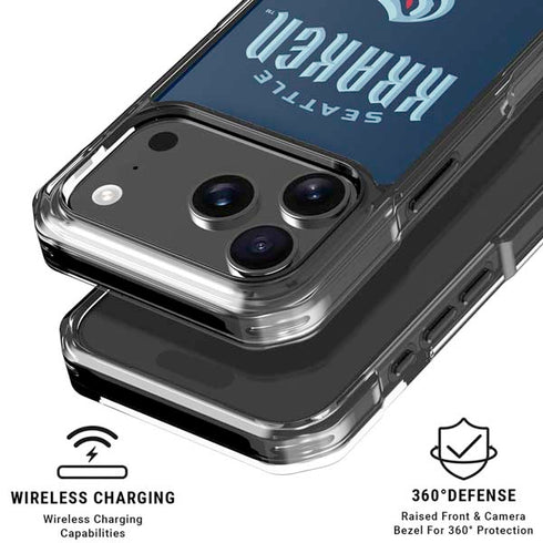 NHL Seattle Kraken Script iPhone 18 Pro Clear Case