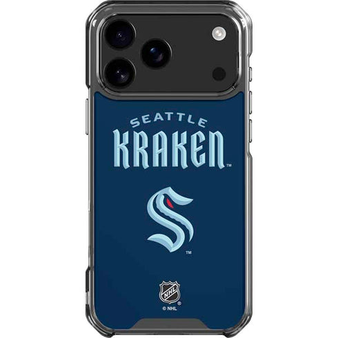 NHL Seattle Kraken Script iPhone 18 Pro Max Clear Case