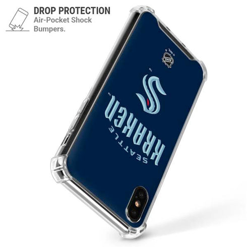 NHL Seattle Kraken Script iPhone X/XS Clear Case