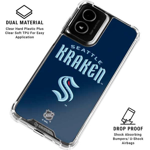 NHL Seattle Kraken Script Moto G Power 5G (2024) Clear Case