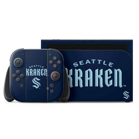 NHL Seattle Kraken Script Nintendo Skins